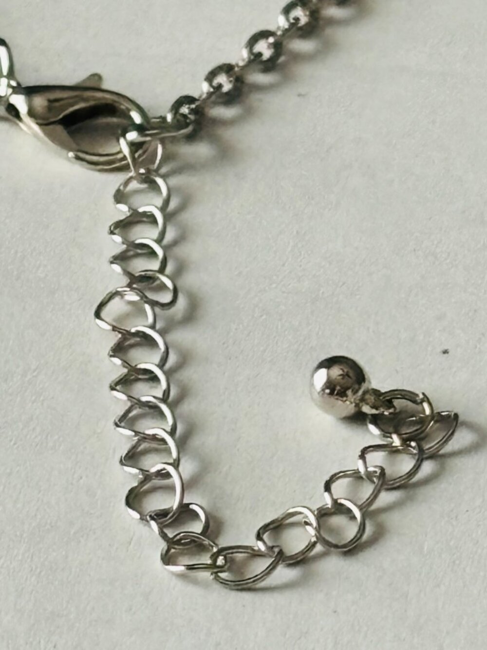 Silver Gold Heart Pendant Necklace Two Tone Adjustable Chain Romantic Gift - Picture 3 of 5